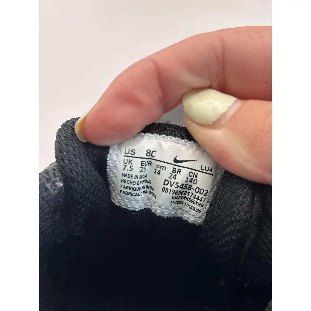 Nike Court Borough Low Redraft Black Sneakers Toddler Size 8 C